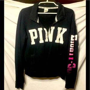 PINK 1/4 Zip Jacket Medium